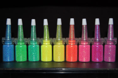 DirectGlow UV Blacklight Reactive Cosmetic Face & Body Glitter Powder